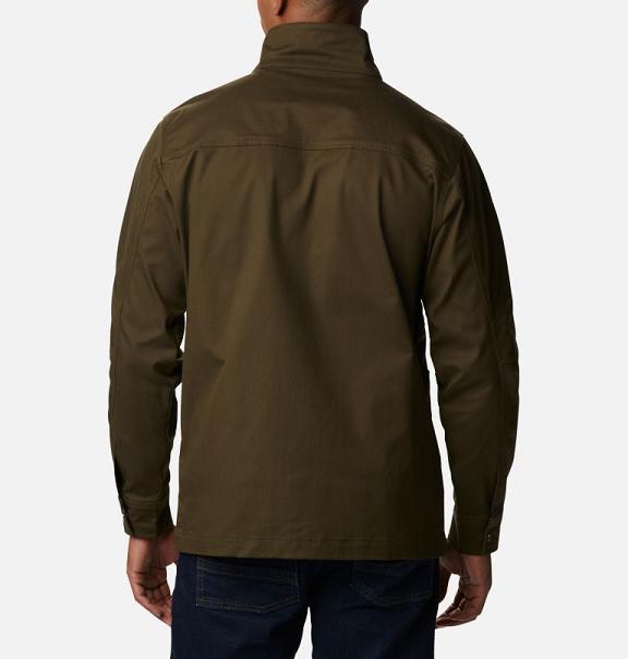 Columbia Ranch Softshell Jacket Olive Green For Men's NZ93045 New Zealand